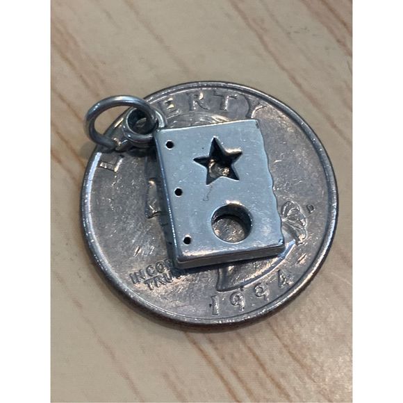 Scrapbook #quilt Template Sterling Silver Jewelry Charm - Picture 2 of 3
